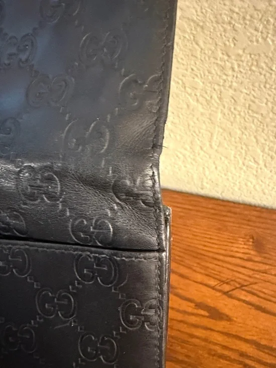 Authentic Gucci Guccissima wallet black need snap - Picture 5 of 16